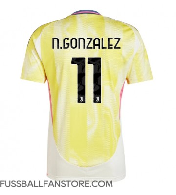 Juventus Nicolas Gonzalez #11 Replik Auswärtstrikot 2024-25 Kurzarm